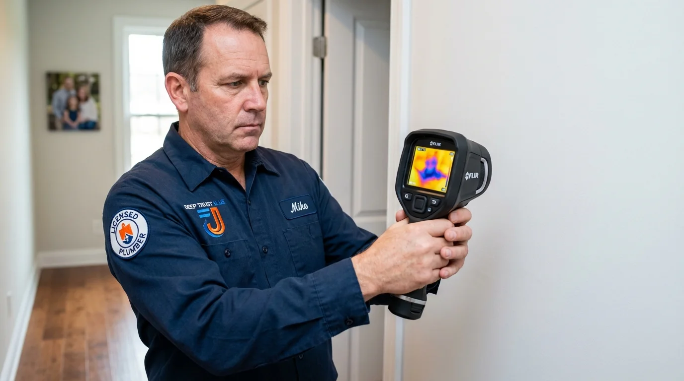 Thermal imaging leak detection by Johns Plumbing LLC in Cleburne